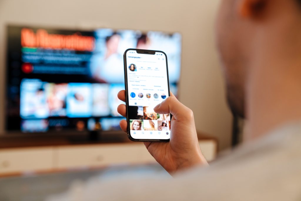 Using Mobile Phone, Watching TV