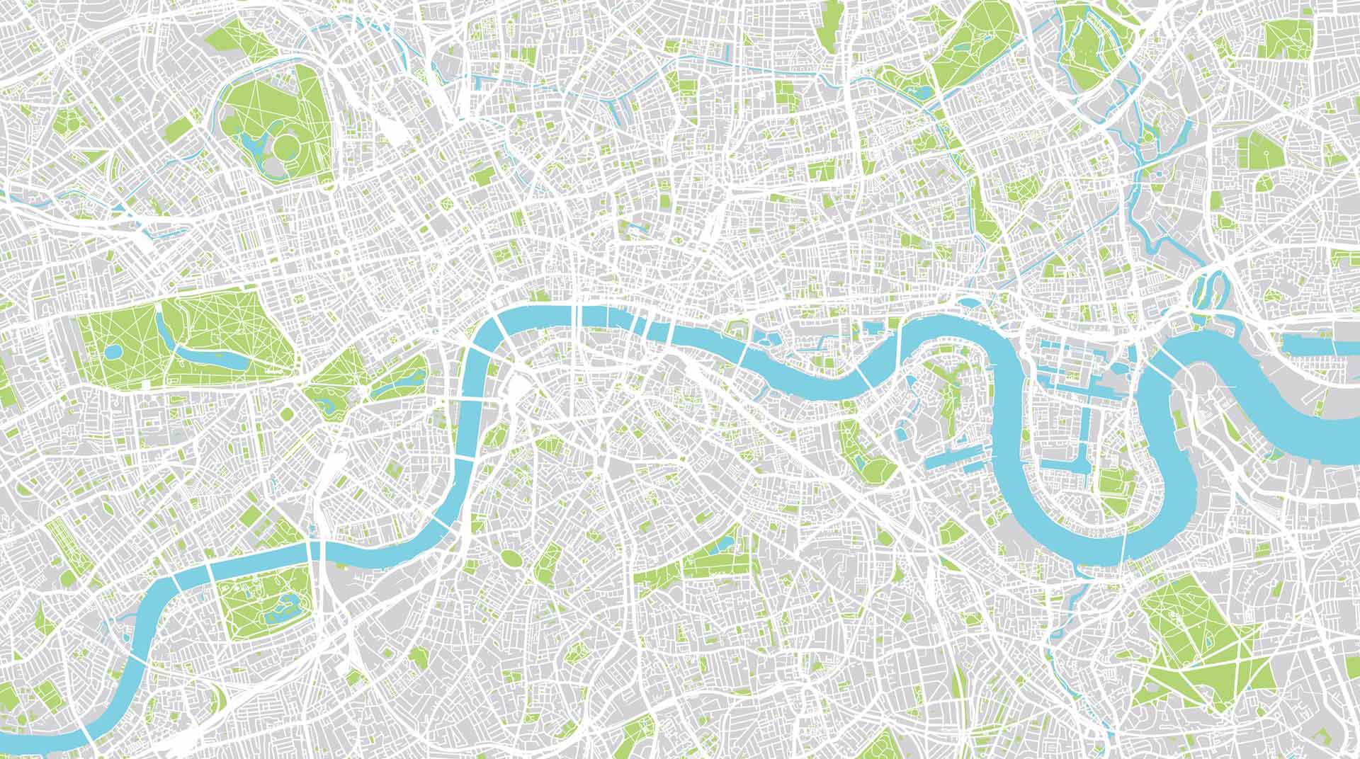 a closeup of a street map