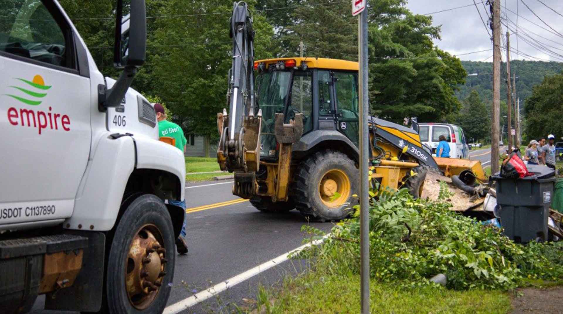 Empire Access crew working in Prattsburgh, NY