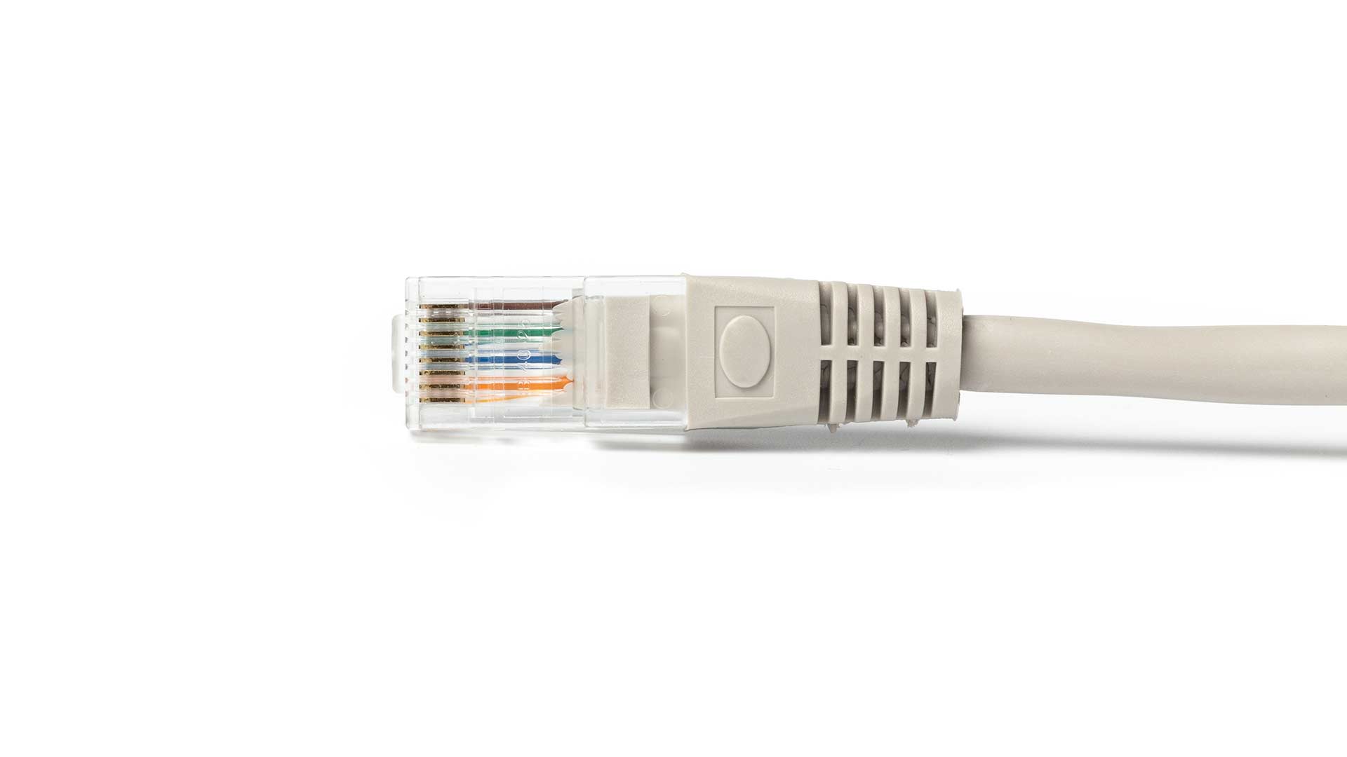 ethernet cable sitting on a white background