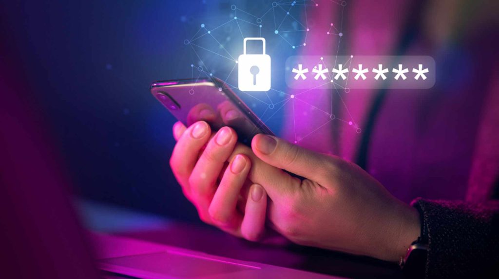 close up of person holding phone