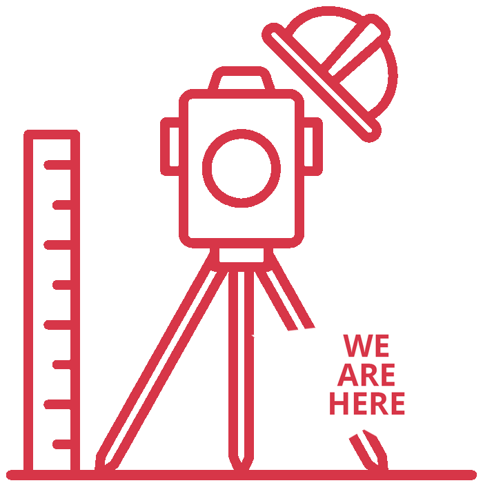 Construction "We Are Here" Icon